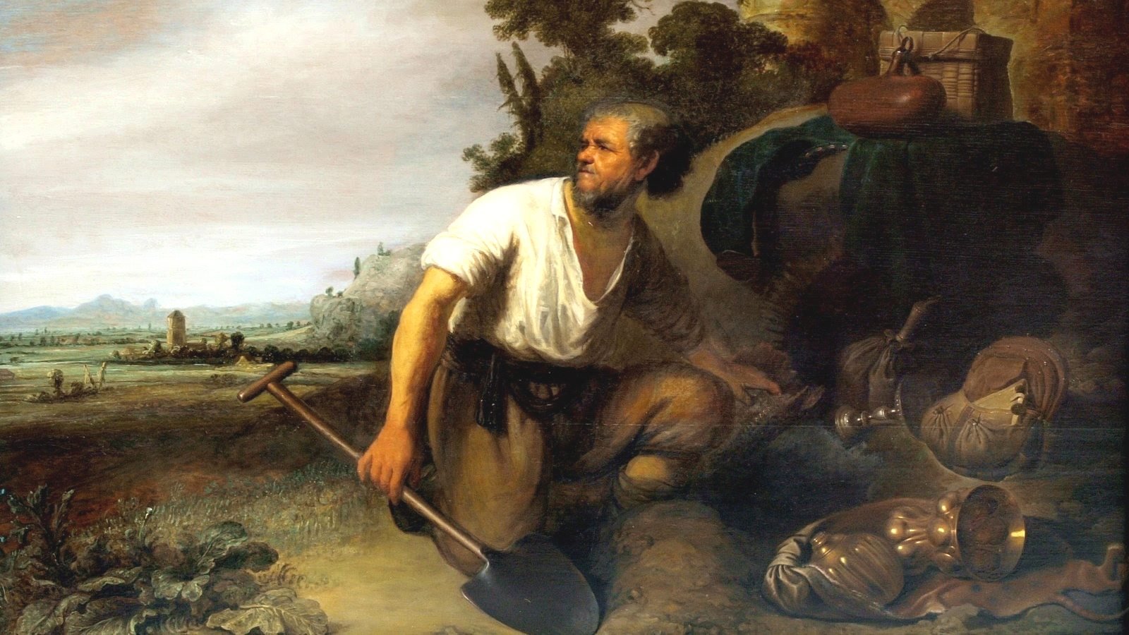 sumber: http://en.wikipedia.org/wiki/File:Parable_of_the_hidden_treasure_Rembrandt_-_Gerard_Dou.jpg